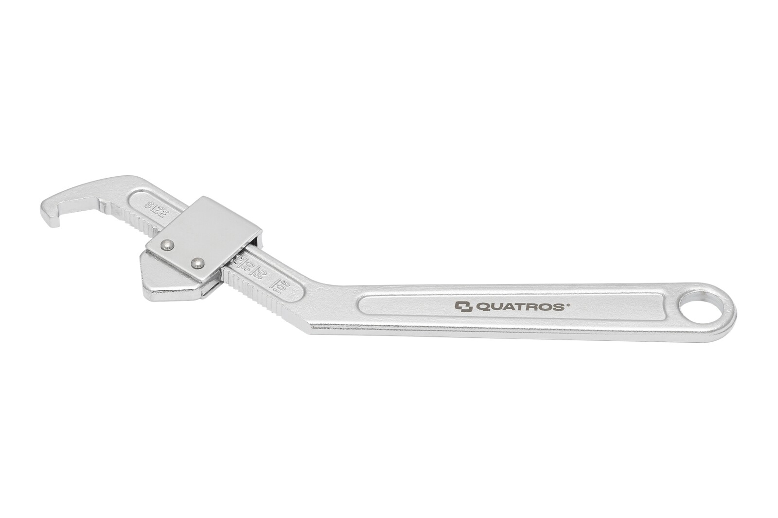 QUATROS Nastavitelný hákový klíč 35-105 mm – QS55184
