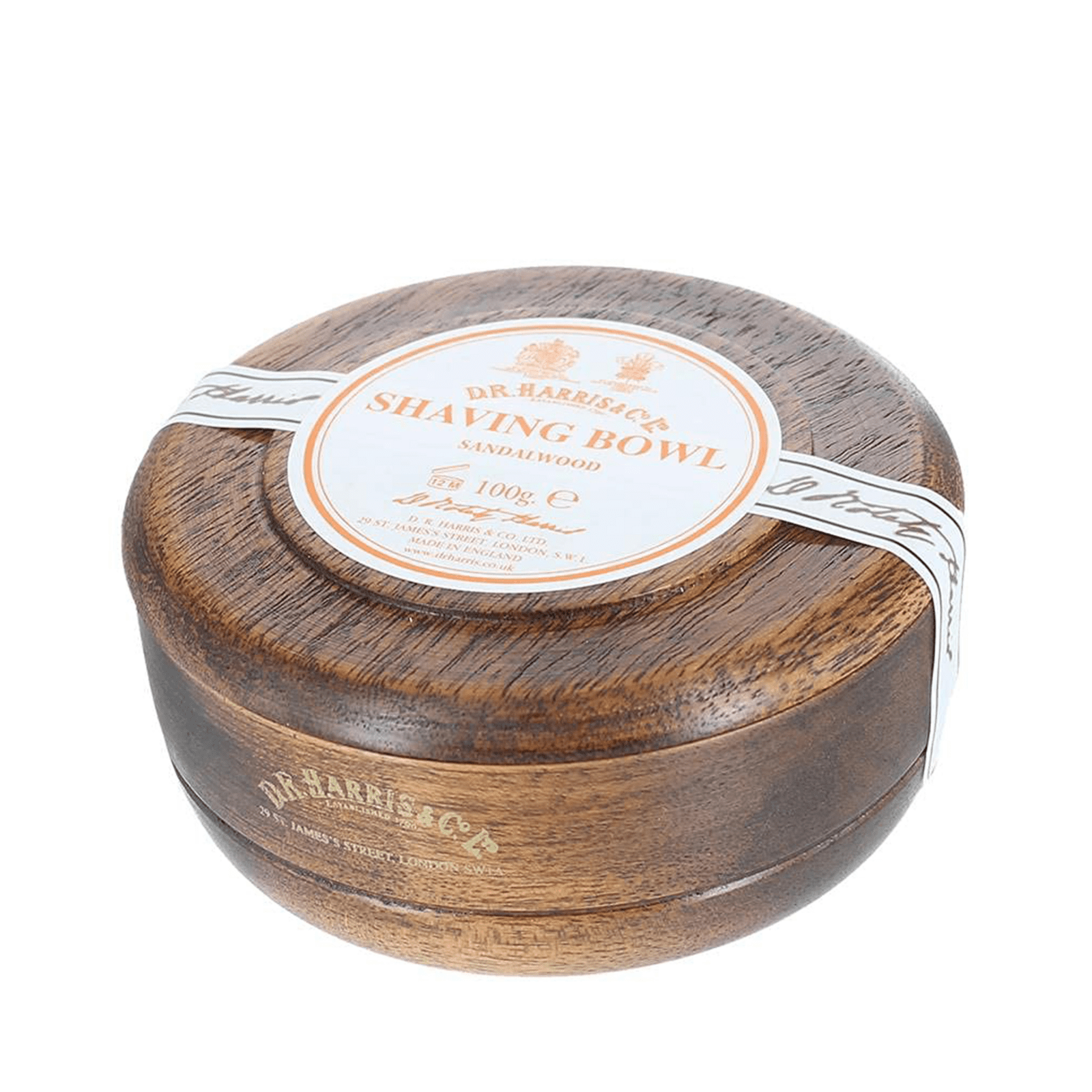 D.R. HARRIS Sandalwood Shaving Bowl - tmavá dřevěná miska 100 g