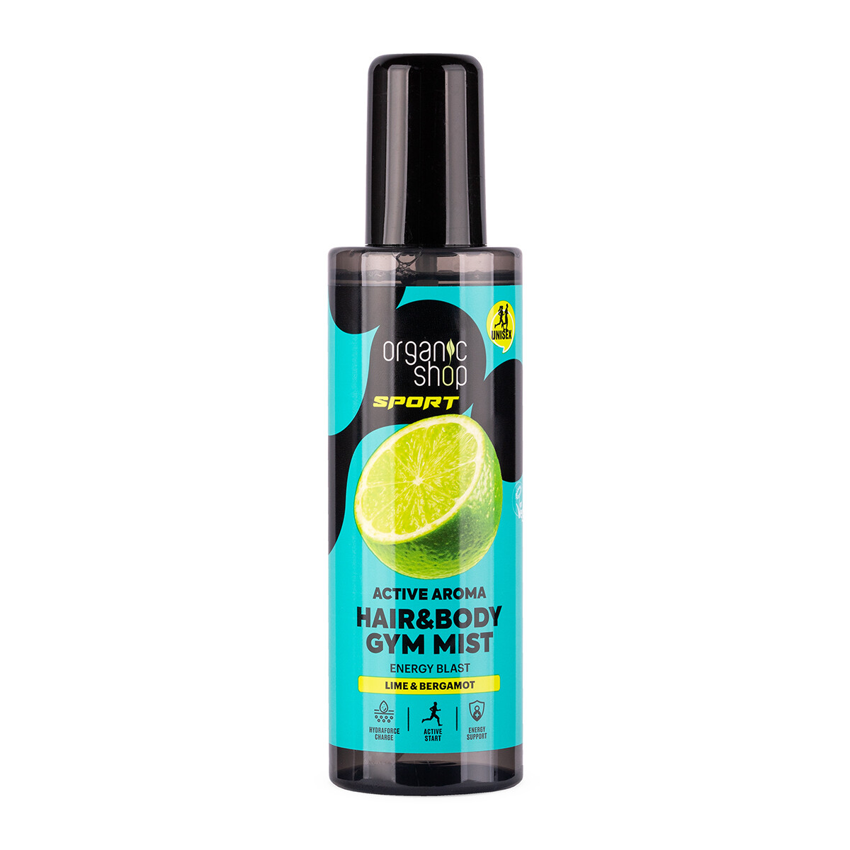 ORGANIC SHOP SPORT Osvěžující vlasová a tělová mlha Limetka a bergamot 200 ml