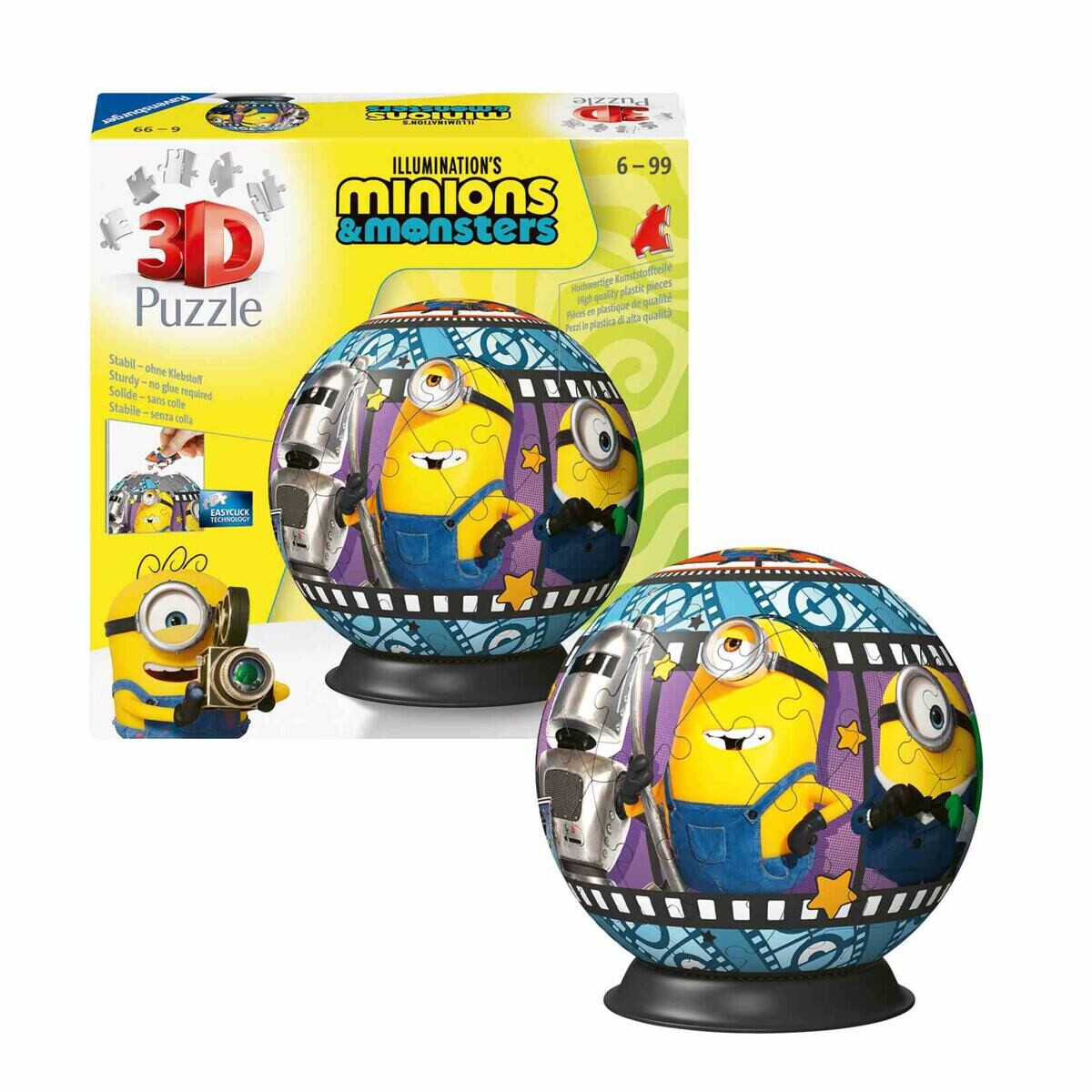 Ravensburger Puzzle-Ball Mimoni 3, 73 dílků