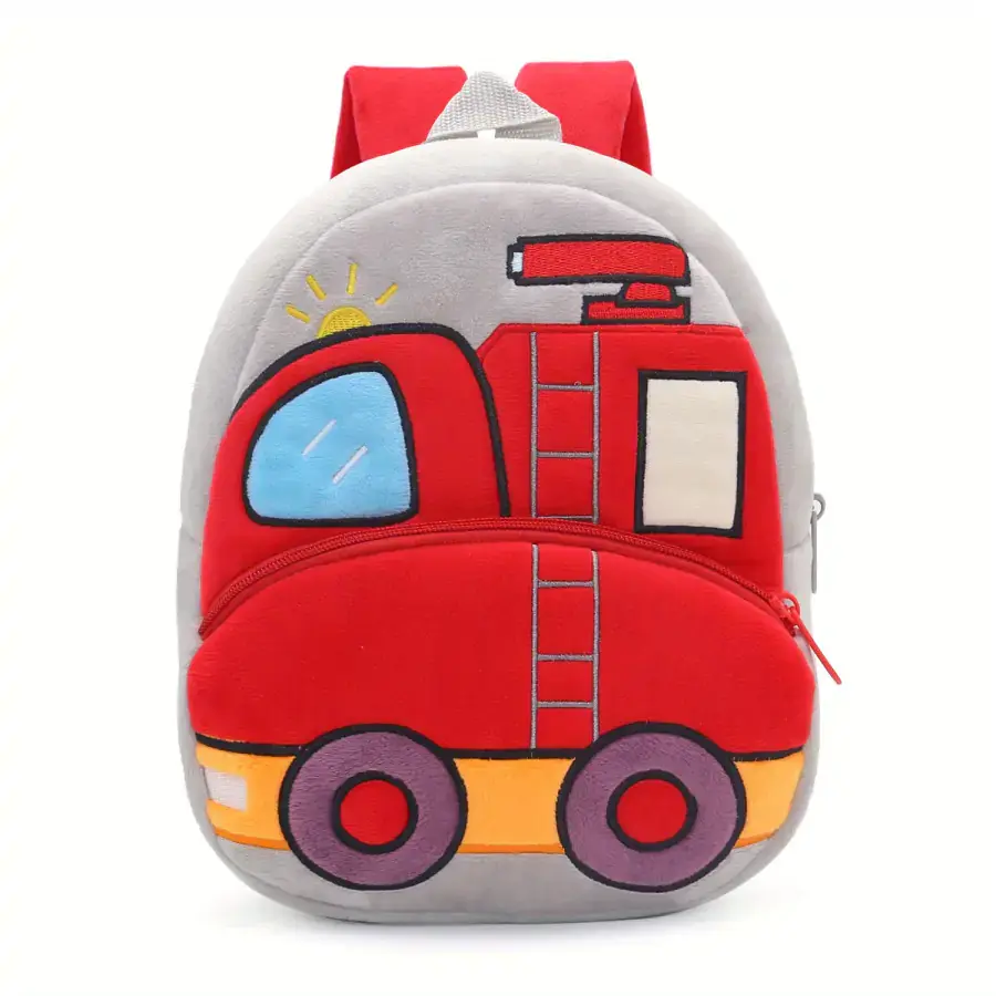 Toybit Dětský plyšový batoh Hasičský Vůz DBBH2485