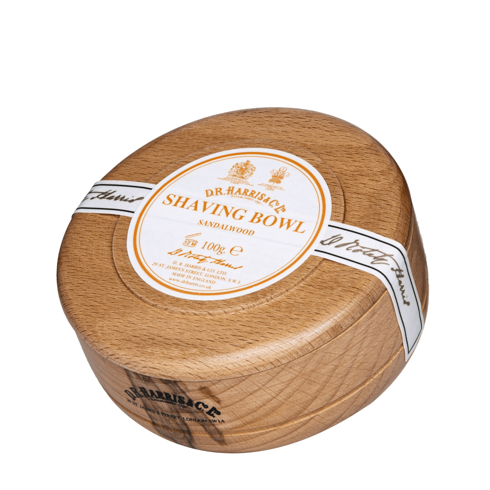 D.R. HARRIS Sandalwood Shaving Bowl - světlá dřevěná miska 100 g