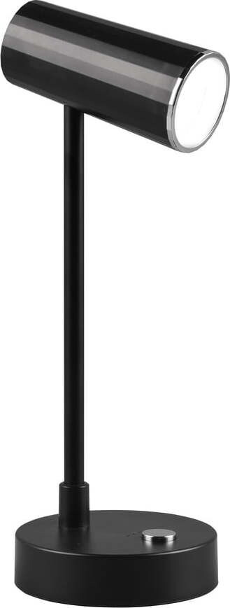 Leskle černá LED stmívatelná stolní lampa (výška 28 cm) Lenny – Reality