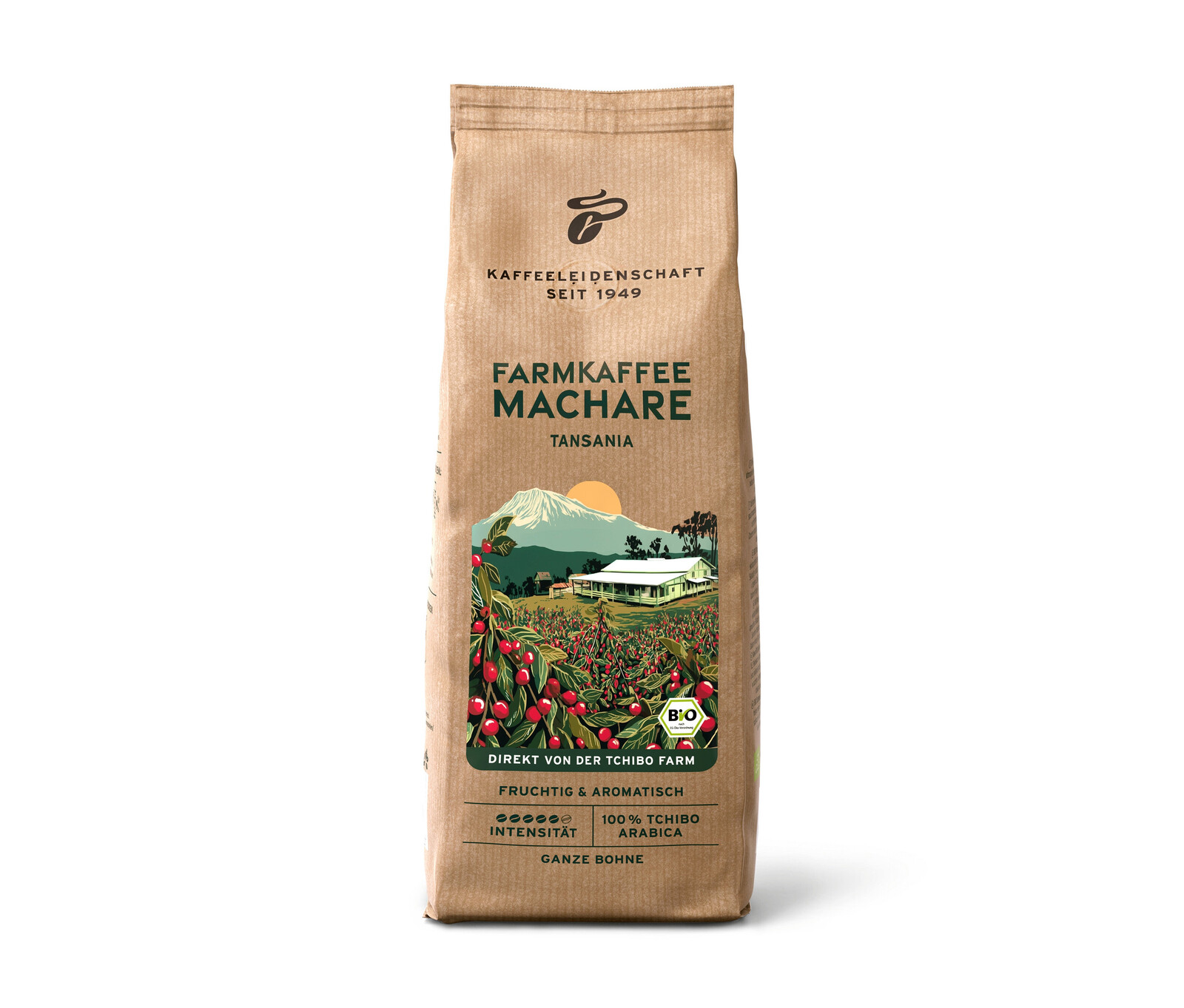 Tchibo - Farmářská káva Machare − 500 g zrnkové kávy - Intenzita: 5/6