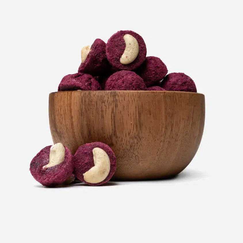 GRIZLY LYO borůvkové košíčky s kešu 125 g
