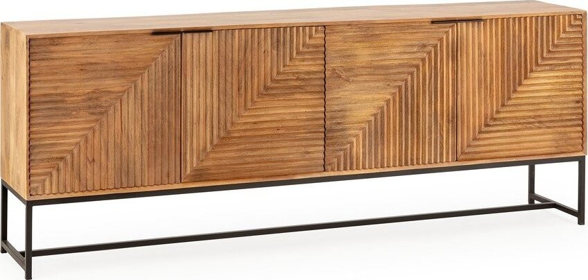 Komoda z mangového dřeva v přírodní barvě 210x80x40 cm Nereida – MOME