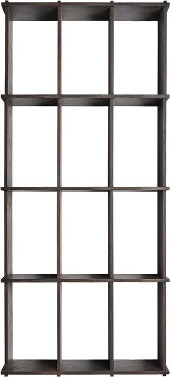 Patrová police z jasanového dřeva v tmavě přírodní barvě 58 cm Grid – OYOY Living Design
