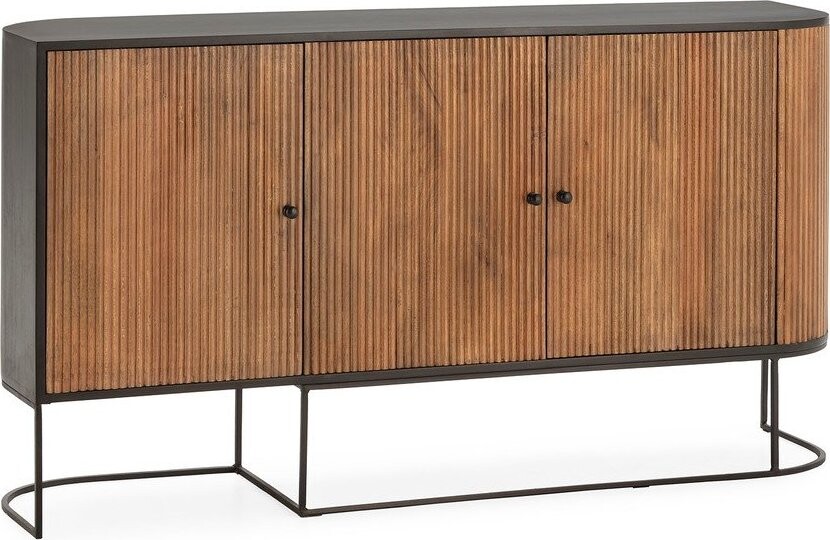 Komoda z mangového dřeva v přírodní barvě 165x90x40 cm Curve – MOME