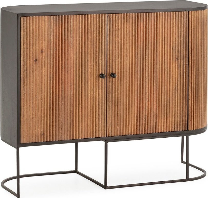 Komoda z mangového dřeva v přírodní barvě 110x90x40 cm Curve – MOME