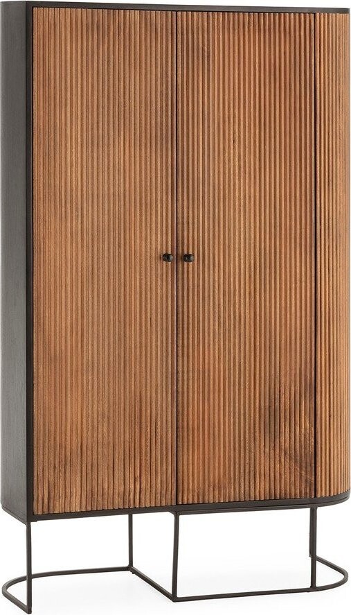 Komoda z mangového dřeva v přírodní barvě 100x165x40 cm Curve – MOME