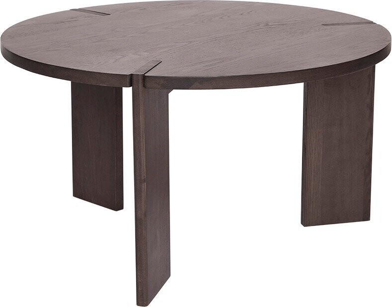 Kulatý konferenční stolek z jasanového dřeva v tmavě přírodní barvě ø 65 cm Oy – OYOY Living Design