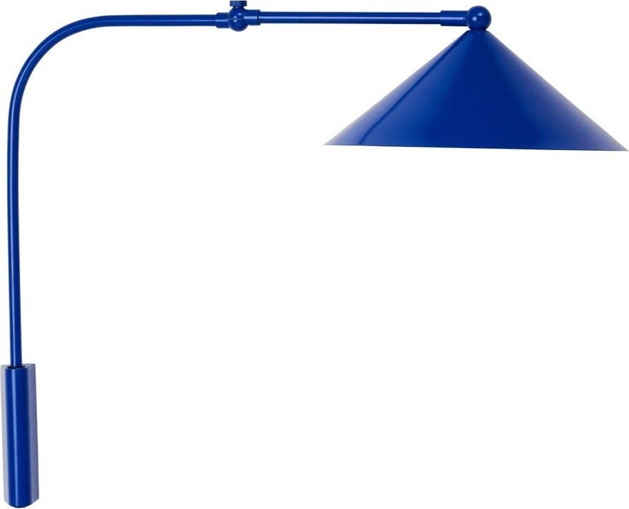 Modré kovové nástěnné svítidlo do zásuvky Kasa – OYOY Living Design
