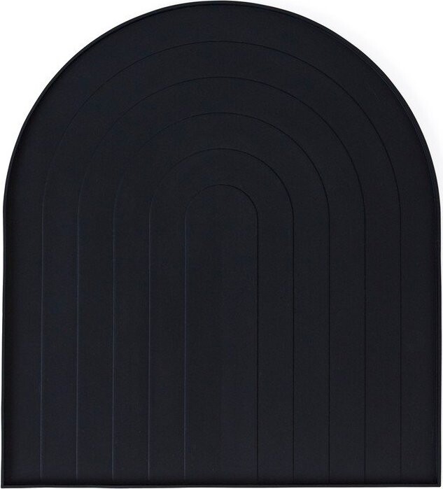 Černá silikonová odkapávací podložka na nádobí 40x36 cm – OYOY Living Design