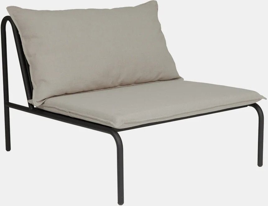 Černá/béžová polstrovaná zahradní židle Furi – OYOY Living Design