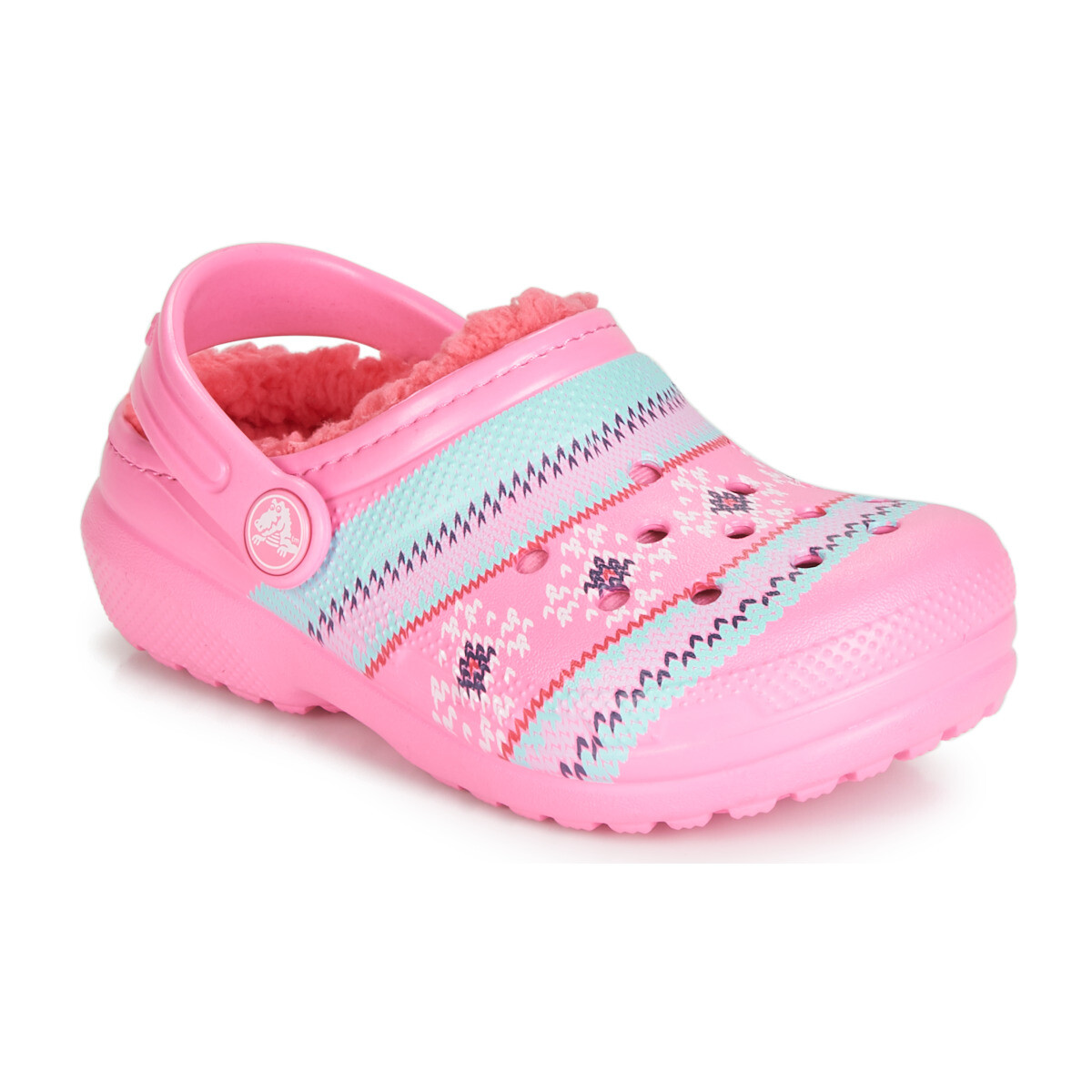 Crocs  CLASSIC PRINTED LINED CLOG K  Růžová