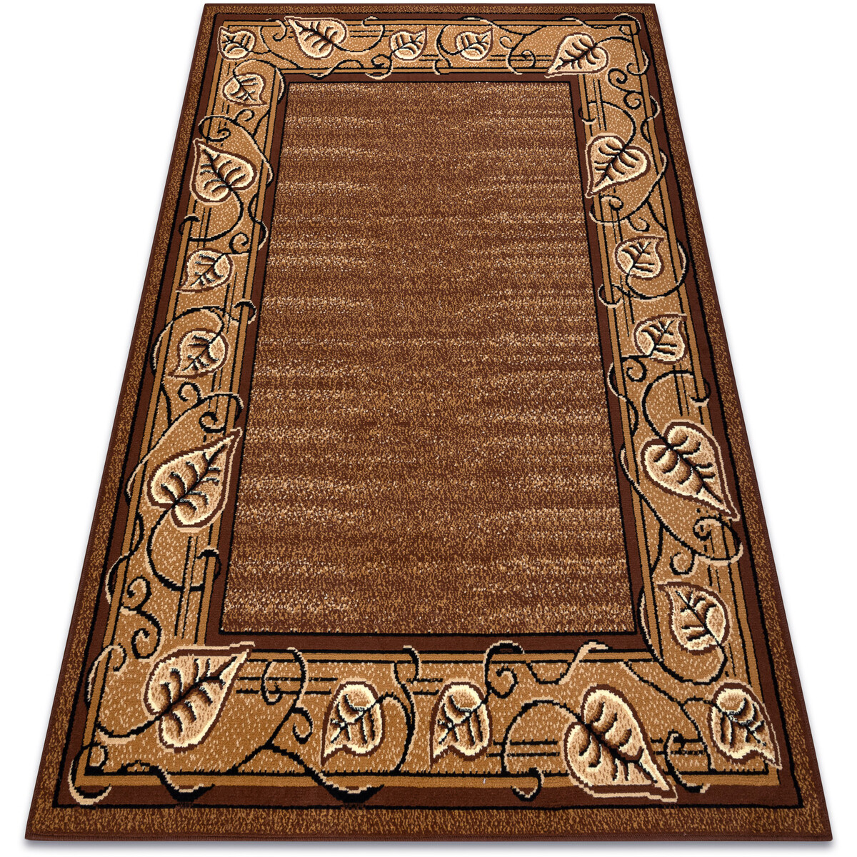 Rugsx  Koberec BCF Morad FELIKS Klasická Listy, rám 60x110 cm  Hnědá