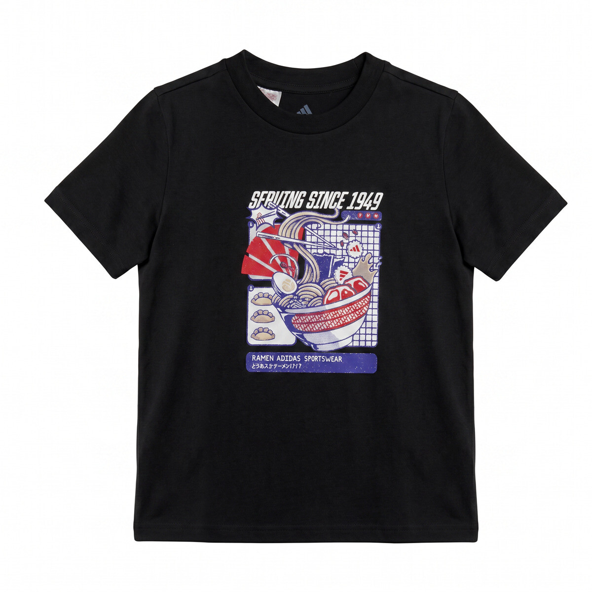 adidas  RAMEN GRAPHIC T-SHIRT JUNIOR  Černá