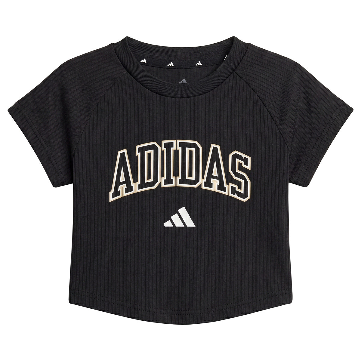 adidas  Sport Seasonals Collegiate Typography T-Shirt Junior Girls  Černá