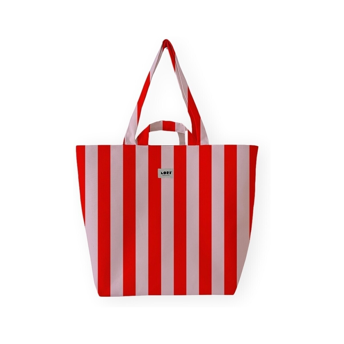 Lori Barcelona  Bold Stripe Bag - Pink/Red  Červená