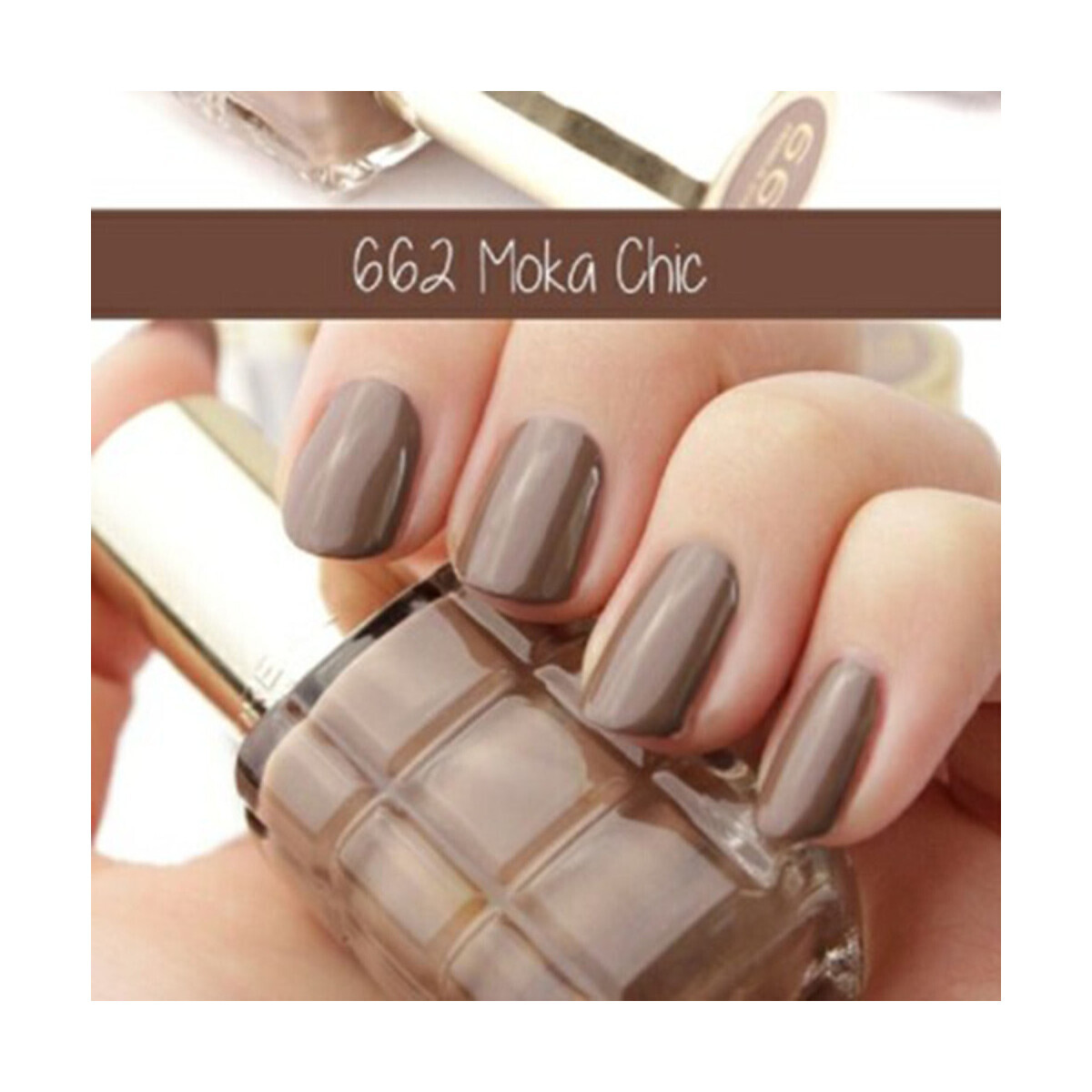 L'oréal  Color Riche Oil Nail Polish - 662 M0ka Chic  Hnědá