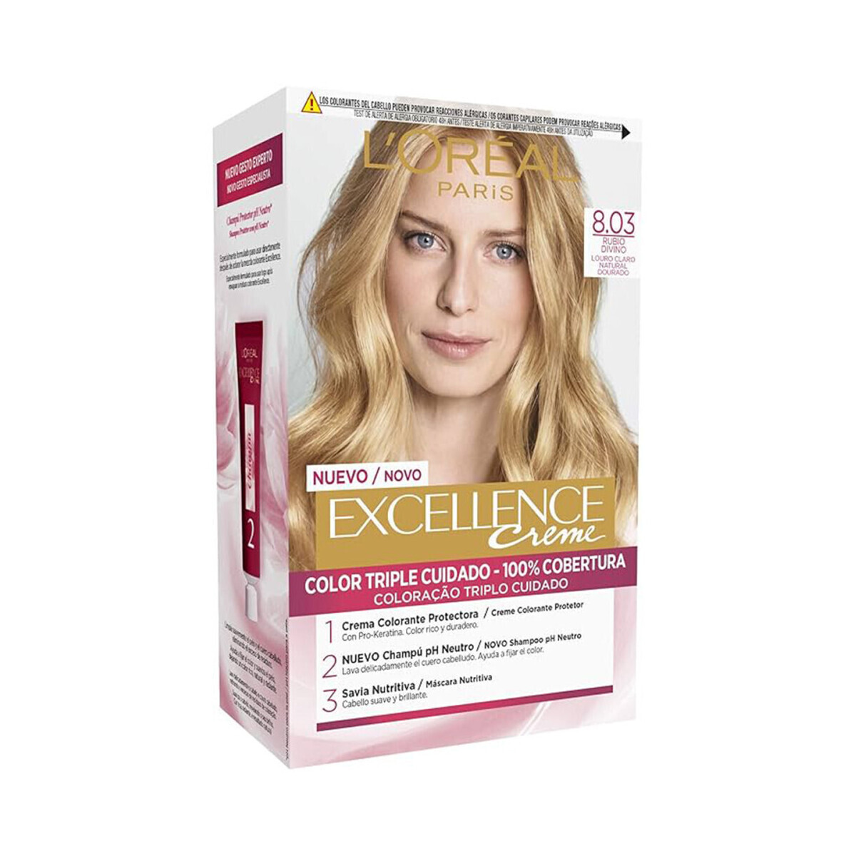 L'oréal  Coloration Excellence - 8.03 Beige Blond  Béžová