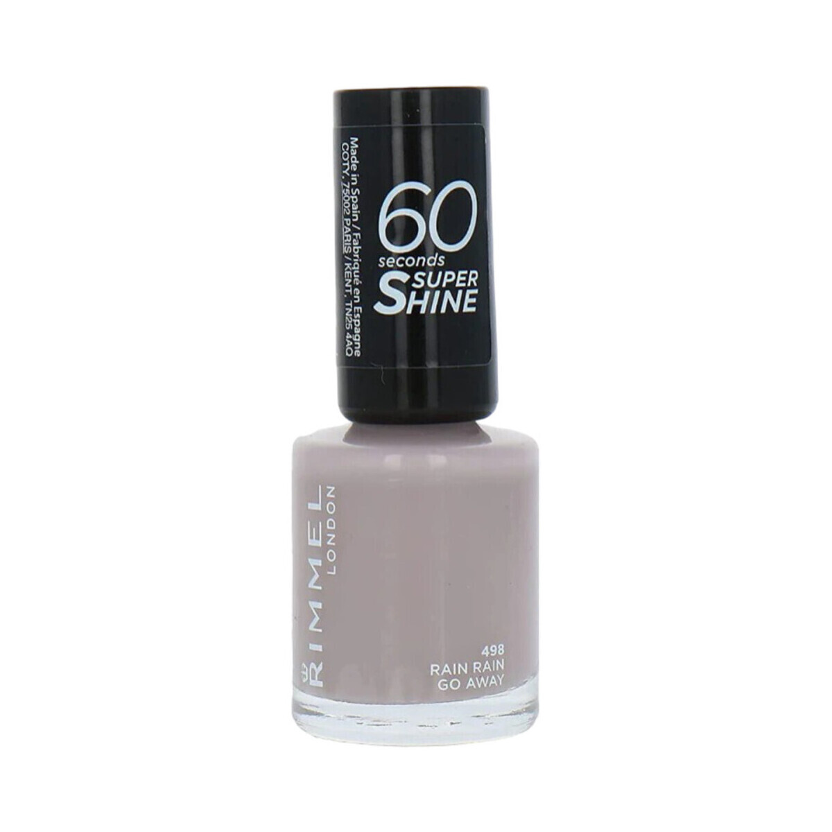 Rimmel London  60 Seconds Super Shine Nail Polish - 498 Rain Rain Go A  Fialová