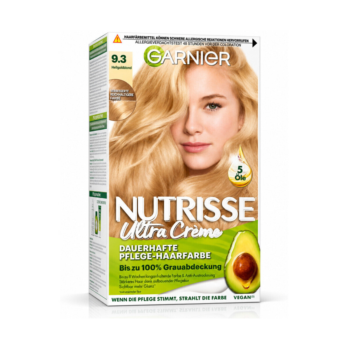 Garnier  Nutrisse Ultra Cream Permanent Hair Color - 9.3 Blond D  Zlatá