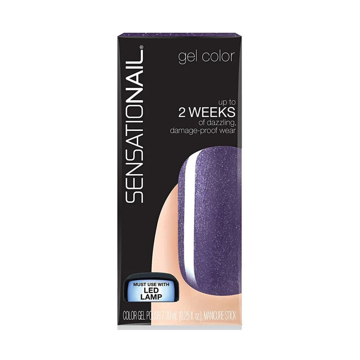 Sensationail  Gel Nail Polish Color - Iron mama  Modrá