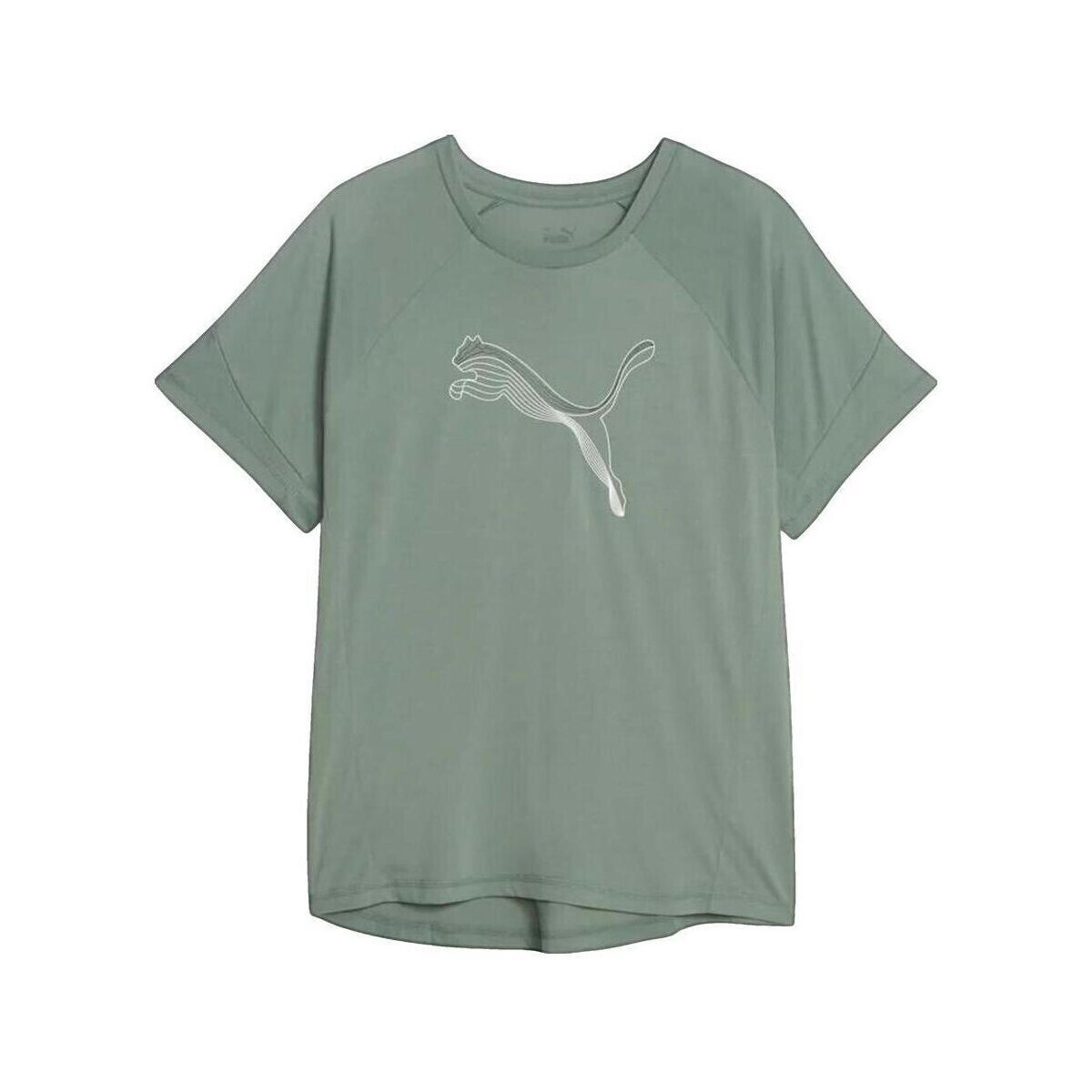 Puma  T-shirt  Evostripe vert à manches courtes  Zelená