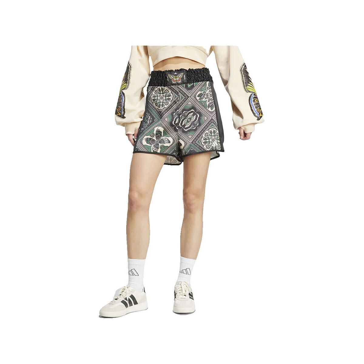 adidas  Shorts  X Farm Premium imprimé graphique intégral  Šedá