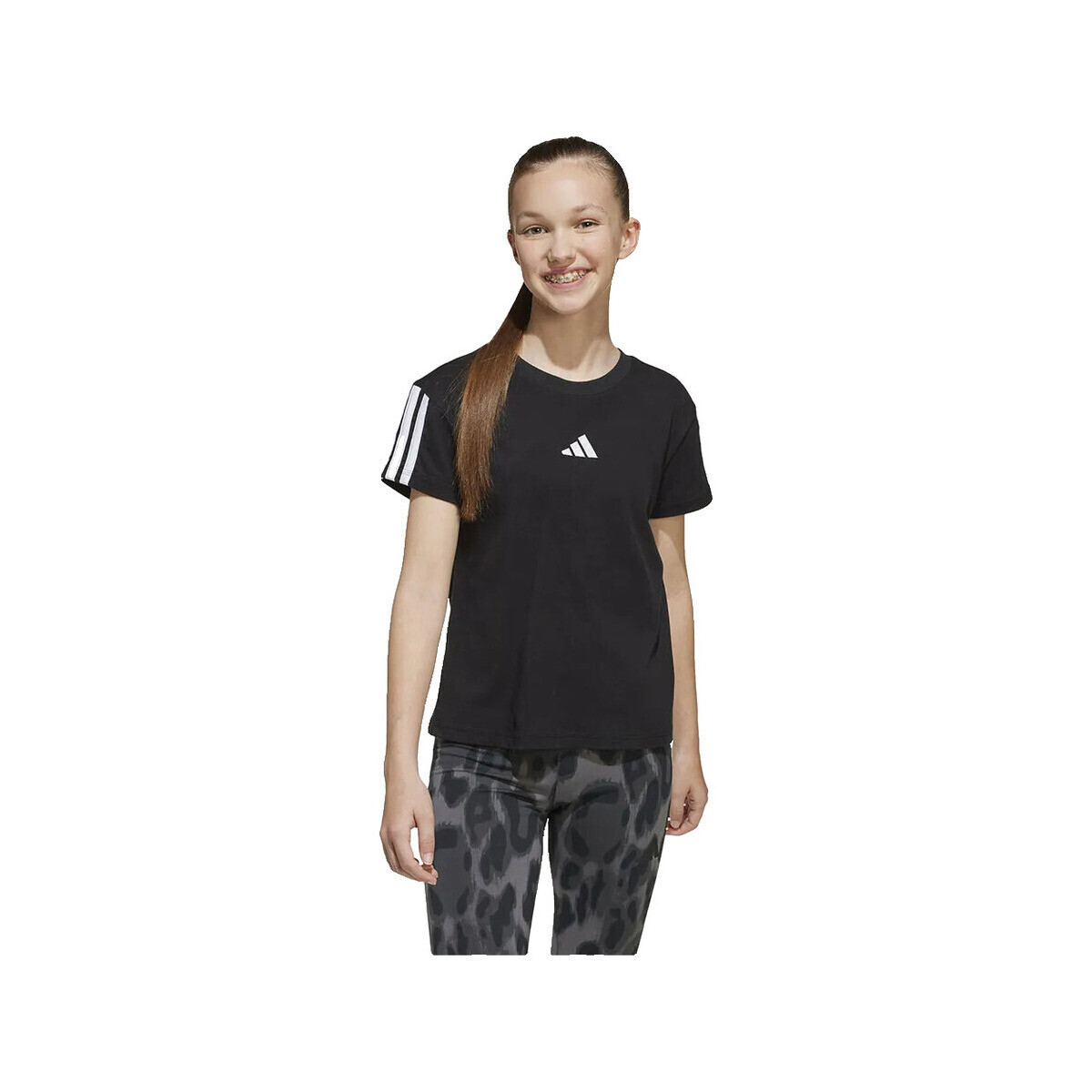 adidas  T-shirt  Essentials coton noir  Černá