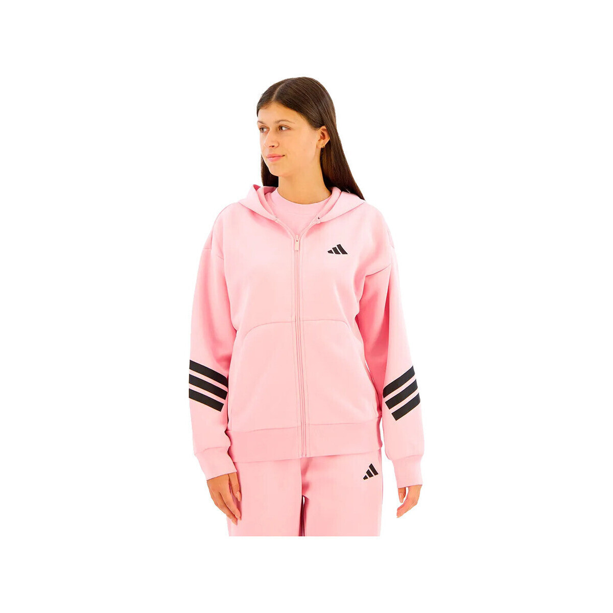 adidas  Sweat-shirt  full zip sweatshirt rose  Růžová