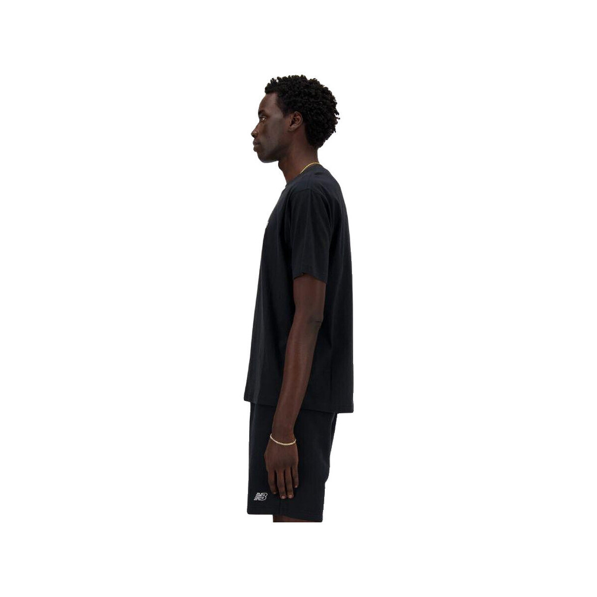 New Balance  T-shirt  mt41524bk coton 100% noir  Černá