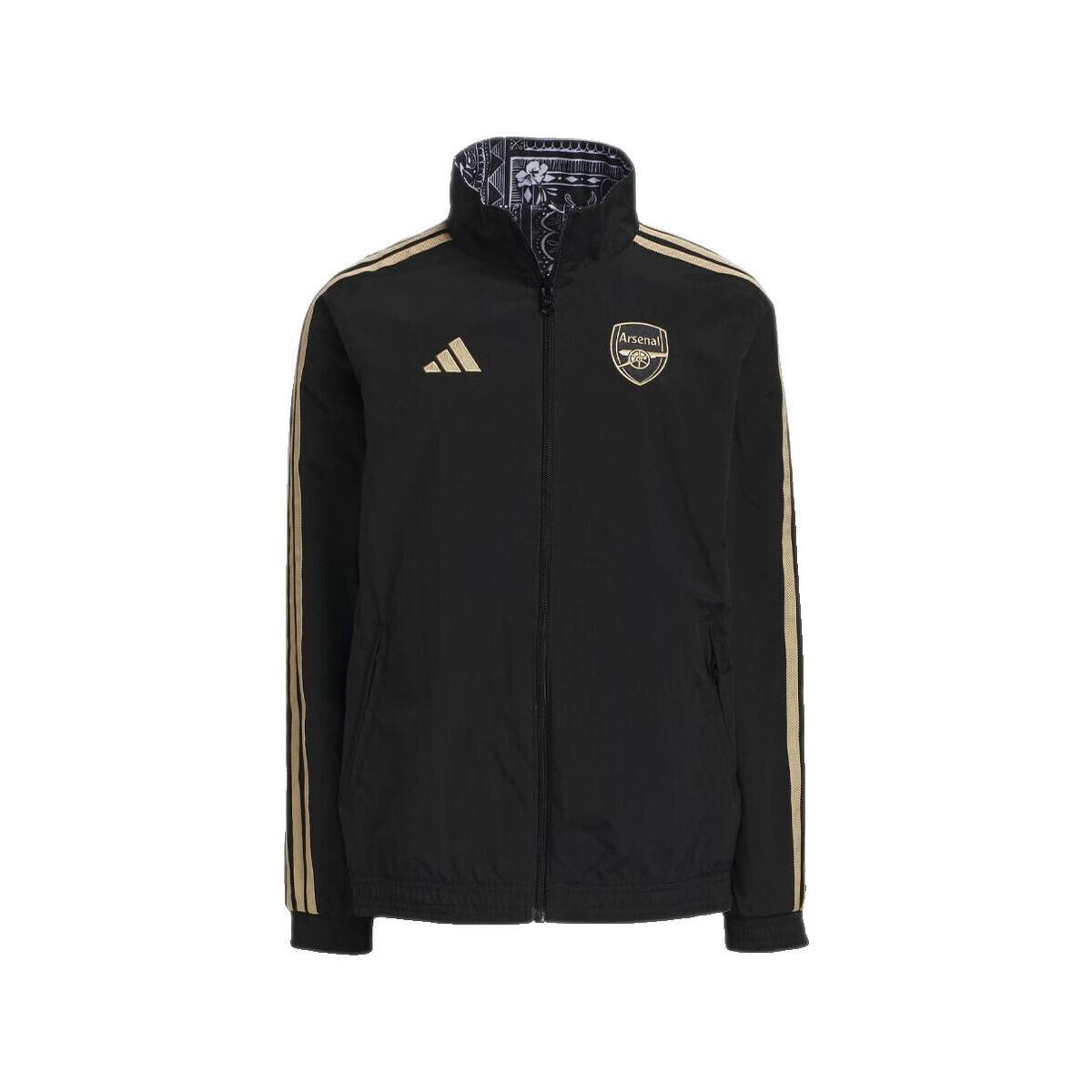 adidas  Veste  Veste Arsenal Ian Wright Anthem 100% recyclé  Černá