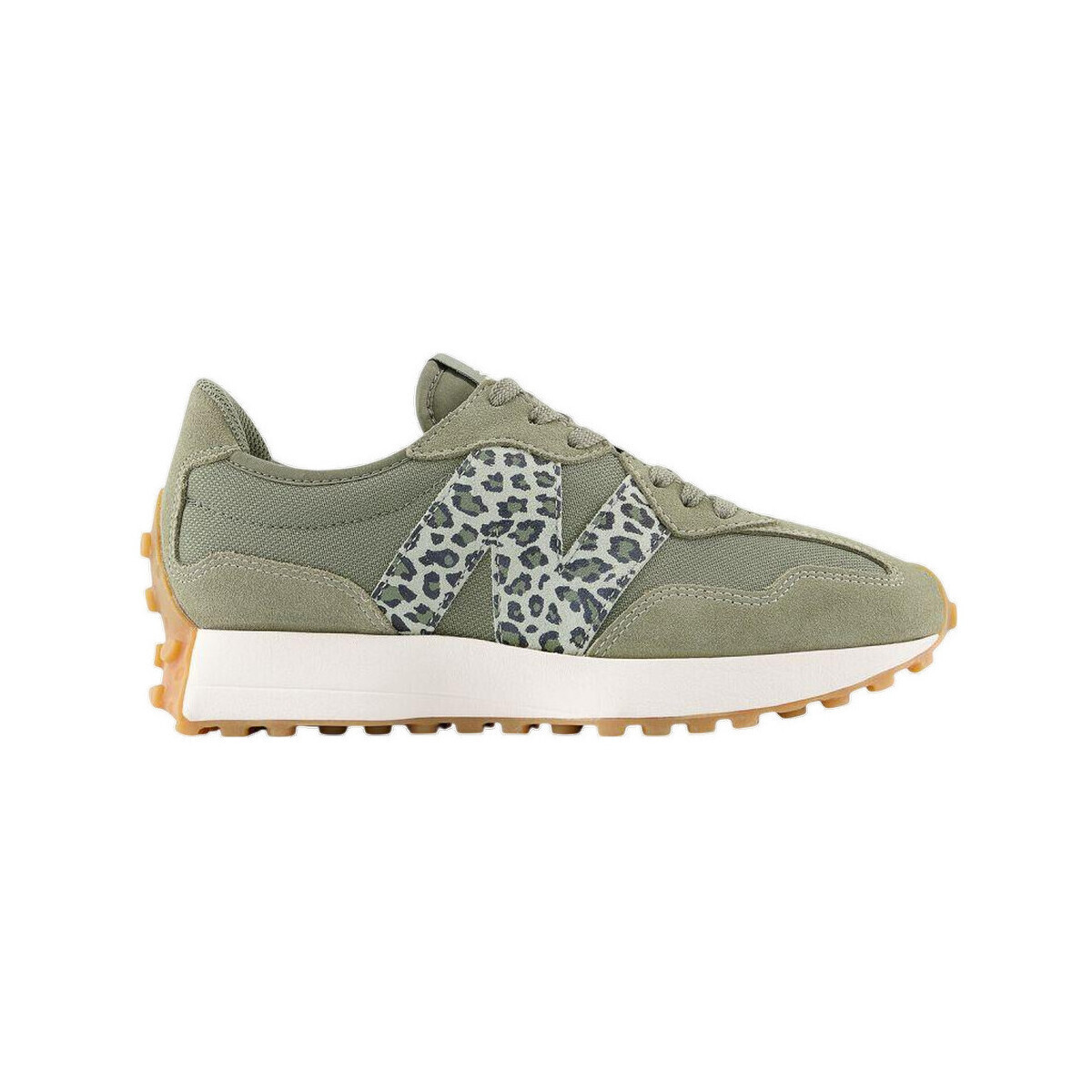 New Balance  Baskets  327 kaki daim et textile  Khaki