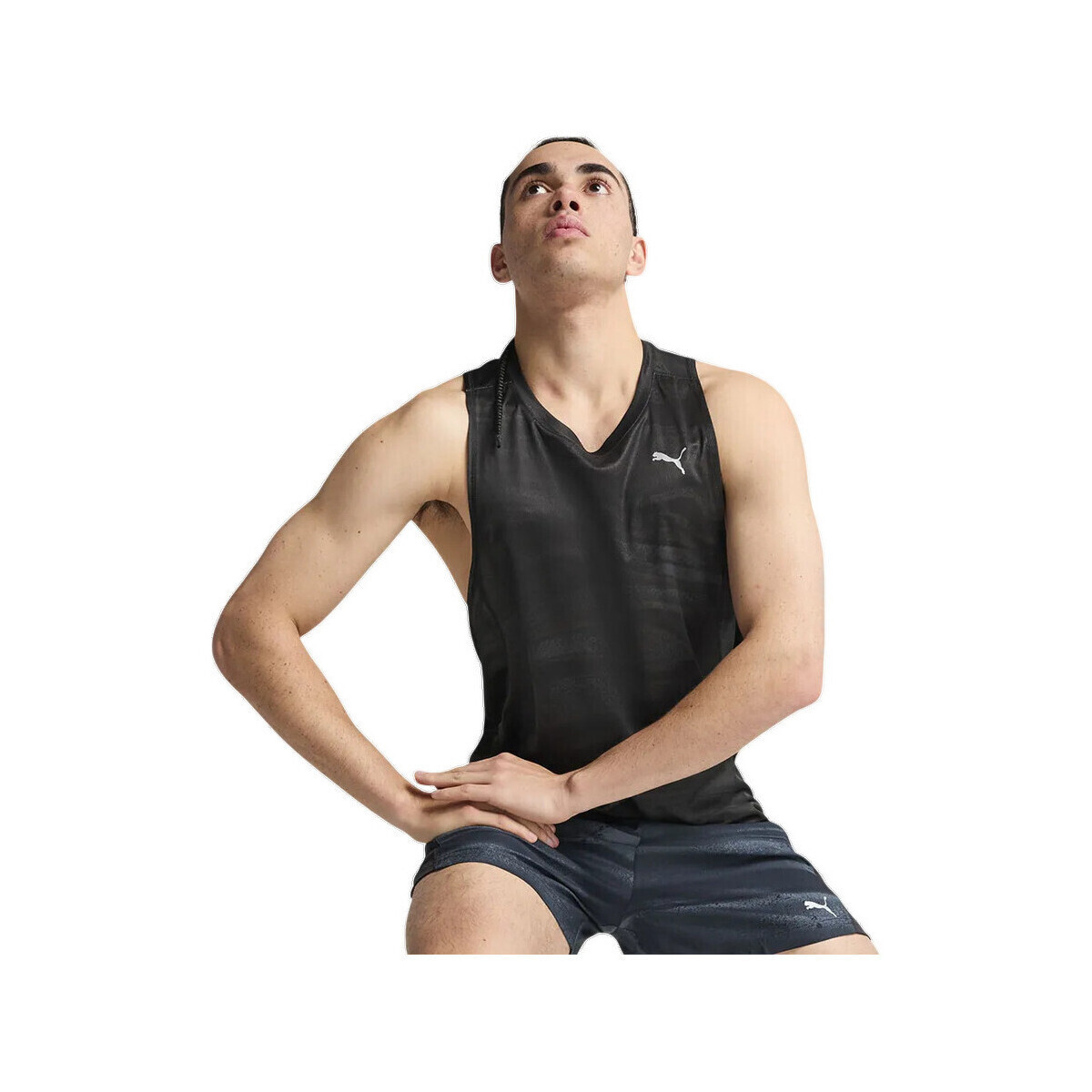 Puma  Débardeur  Velocity Aop 100% polyester recyclé  Černá