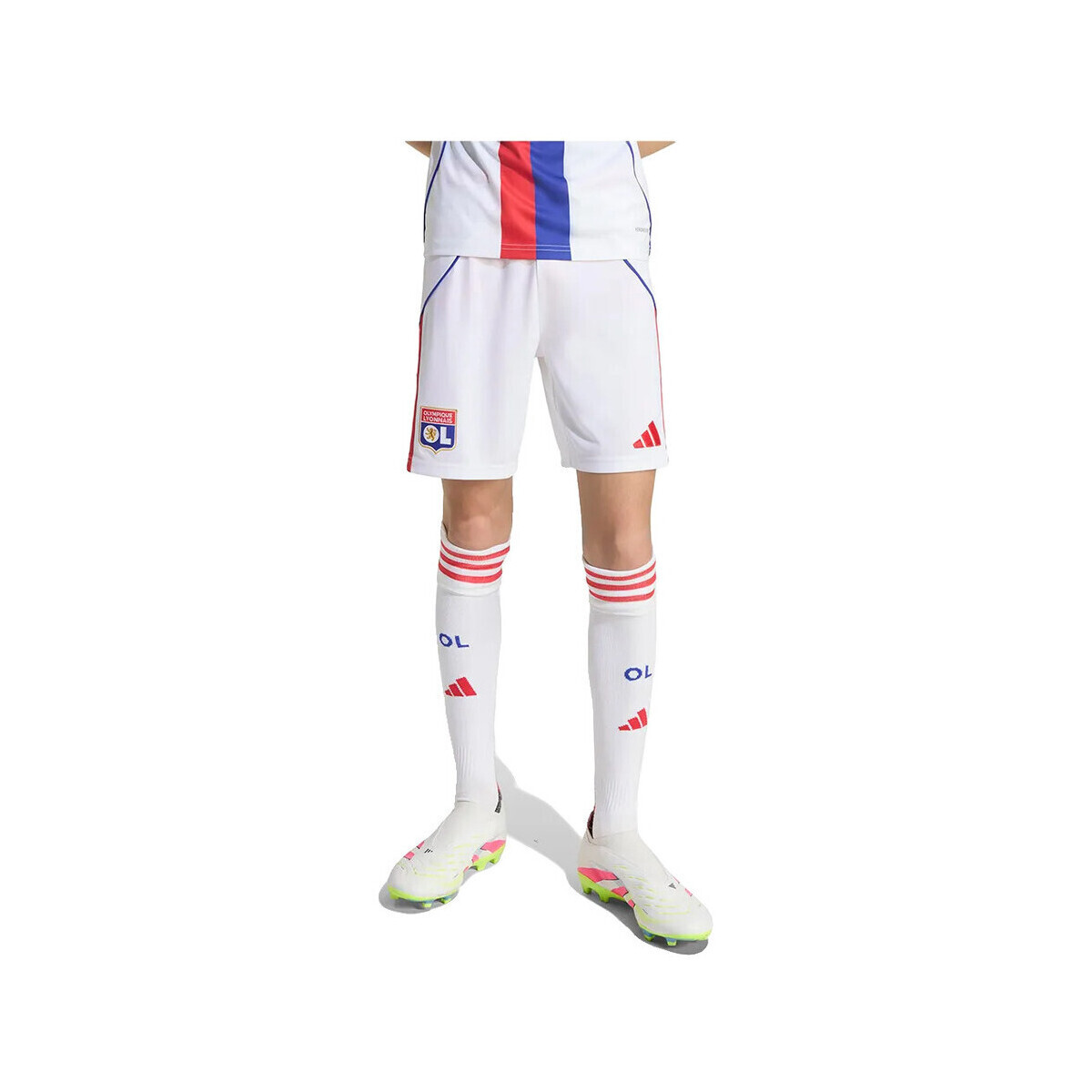 adidas  Shorts  Olympique Lyonnais AEROREADY blanc pur  Bílá