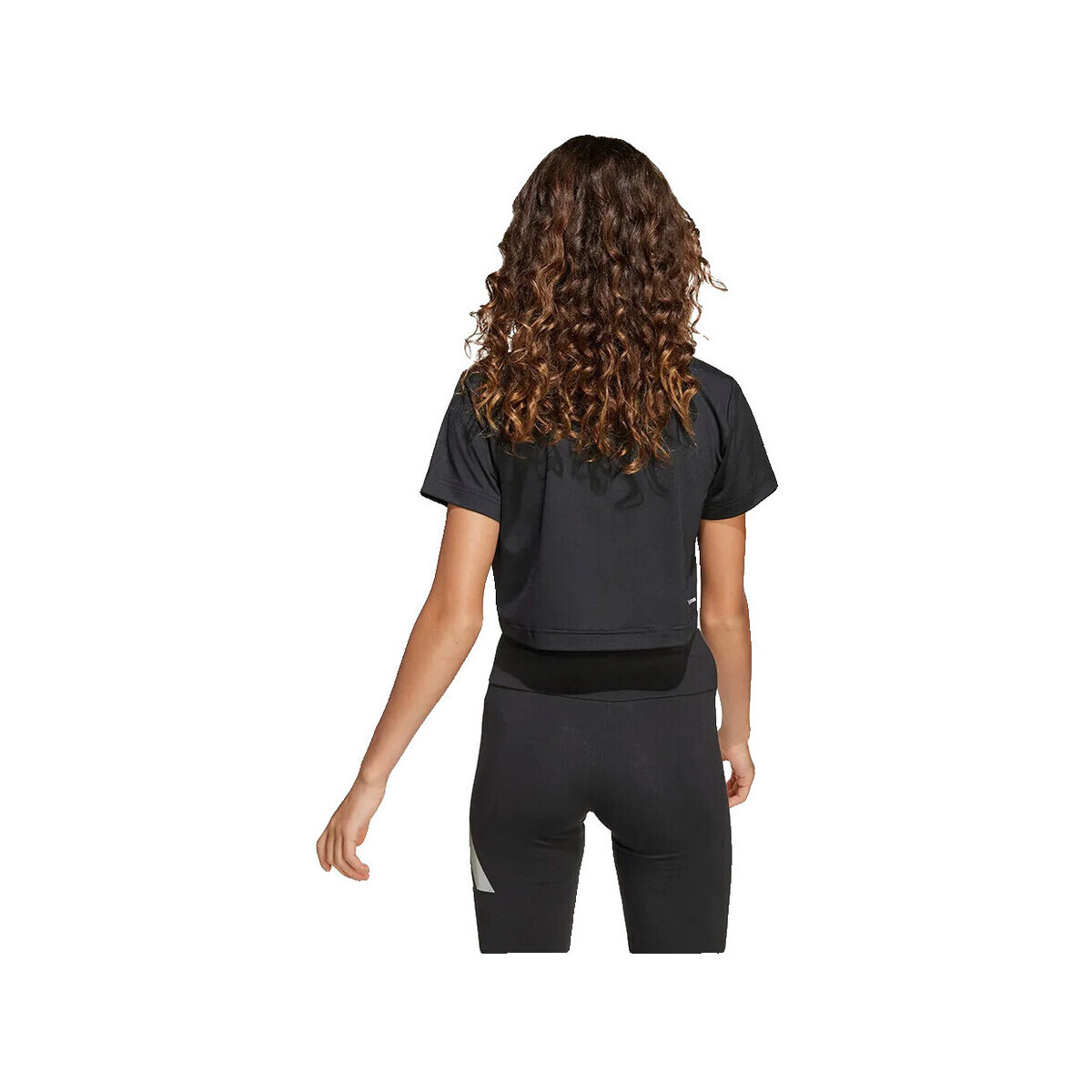 adidas  T-shirt  Training Essentials Glam Print noir  Černá