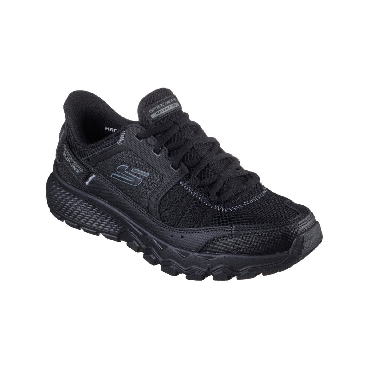 Skechers  Baskets  dynamite at cuir  Černá