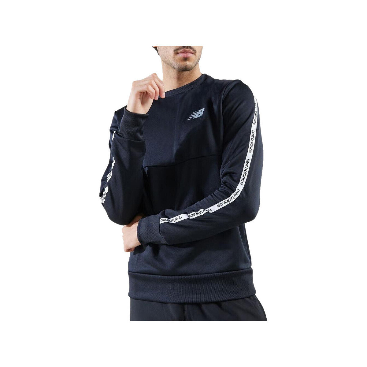 New Balance  Sweat-shirt  100% coton confortable  Tmavě modrá