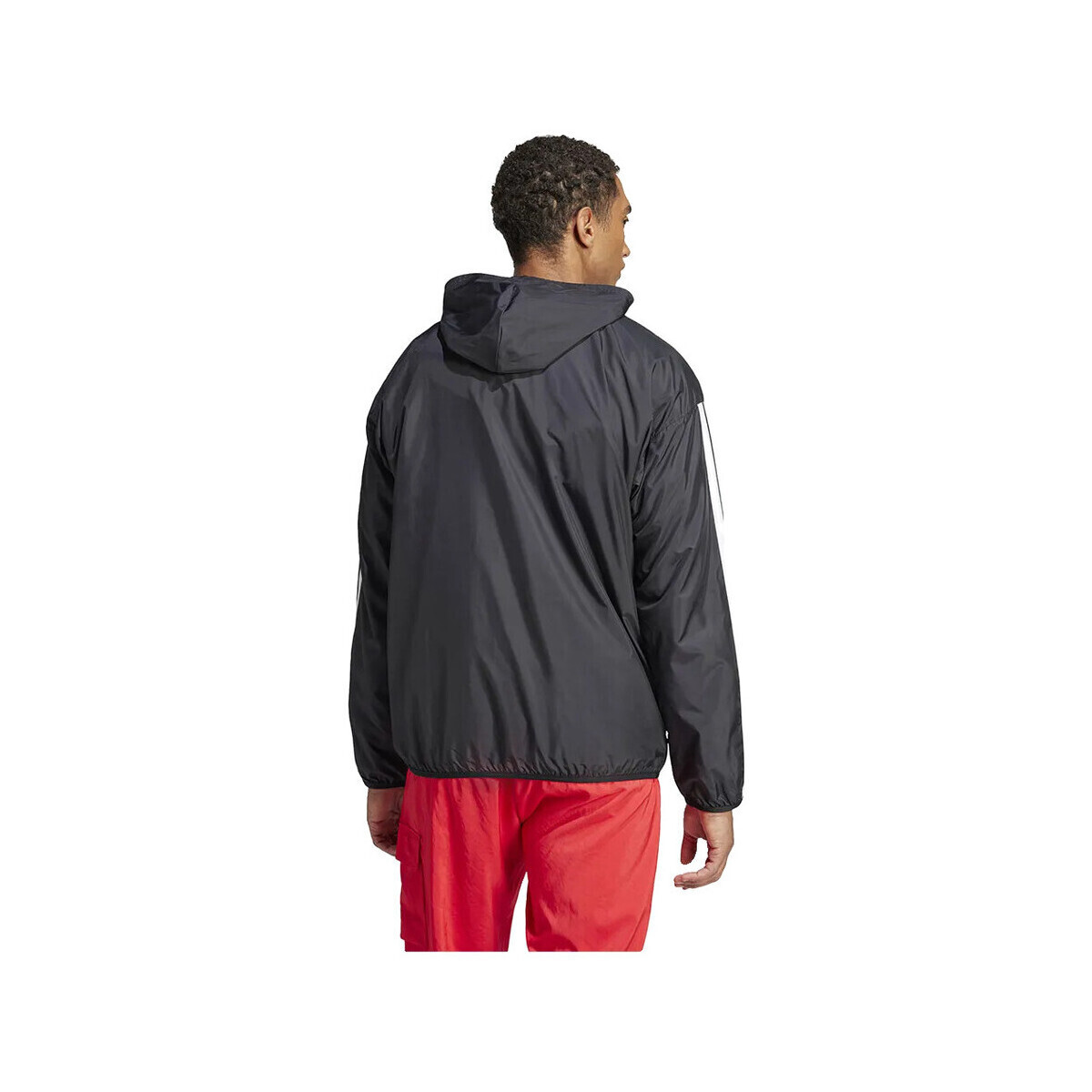 adidas  Veste  Essentials 3 Stripes noir en polyester recyclé  Černá
