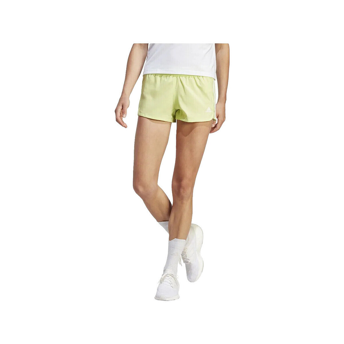 adidas  Shorts  Pacer 3 Stripes 100% polyester recyclé  Zelená
