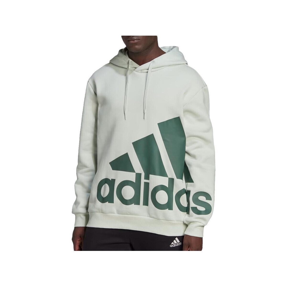 adidas  Sweat à capuche  100% coton vert  Zelená