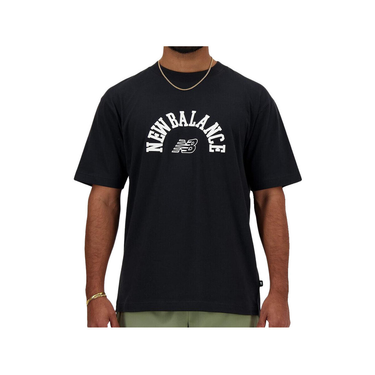 New Balance  T-shirt  L noir  Černá