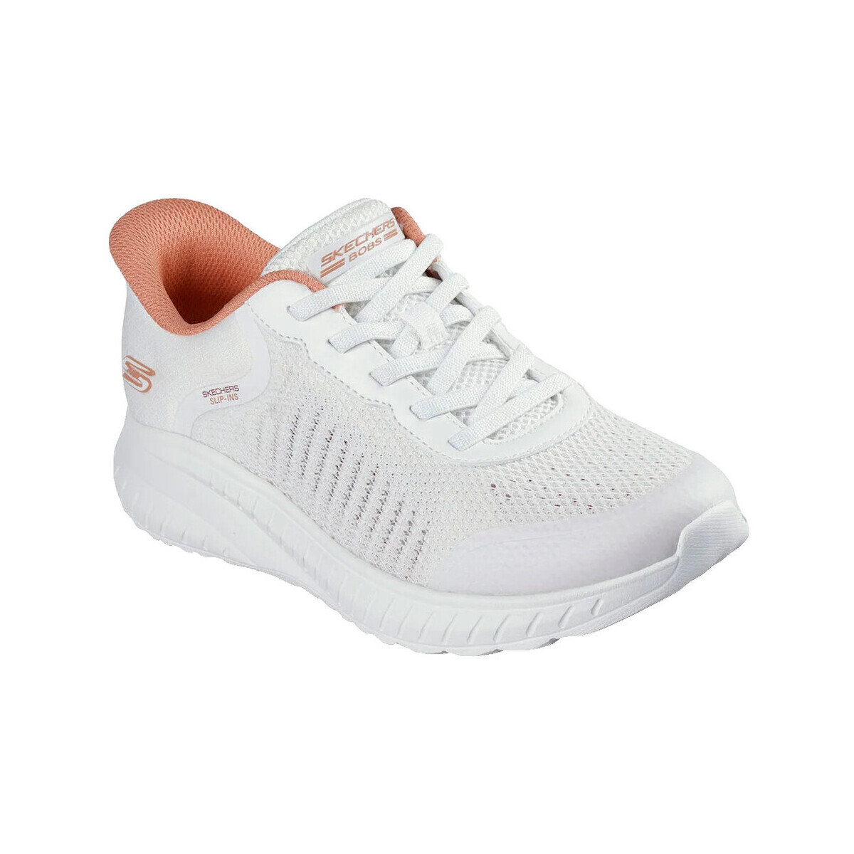 Skechers  Baskets  bobs squad chaos breezy hour cuir  Bílá