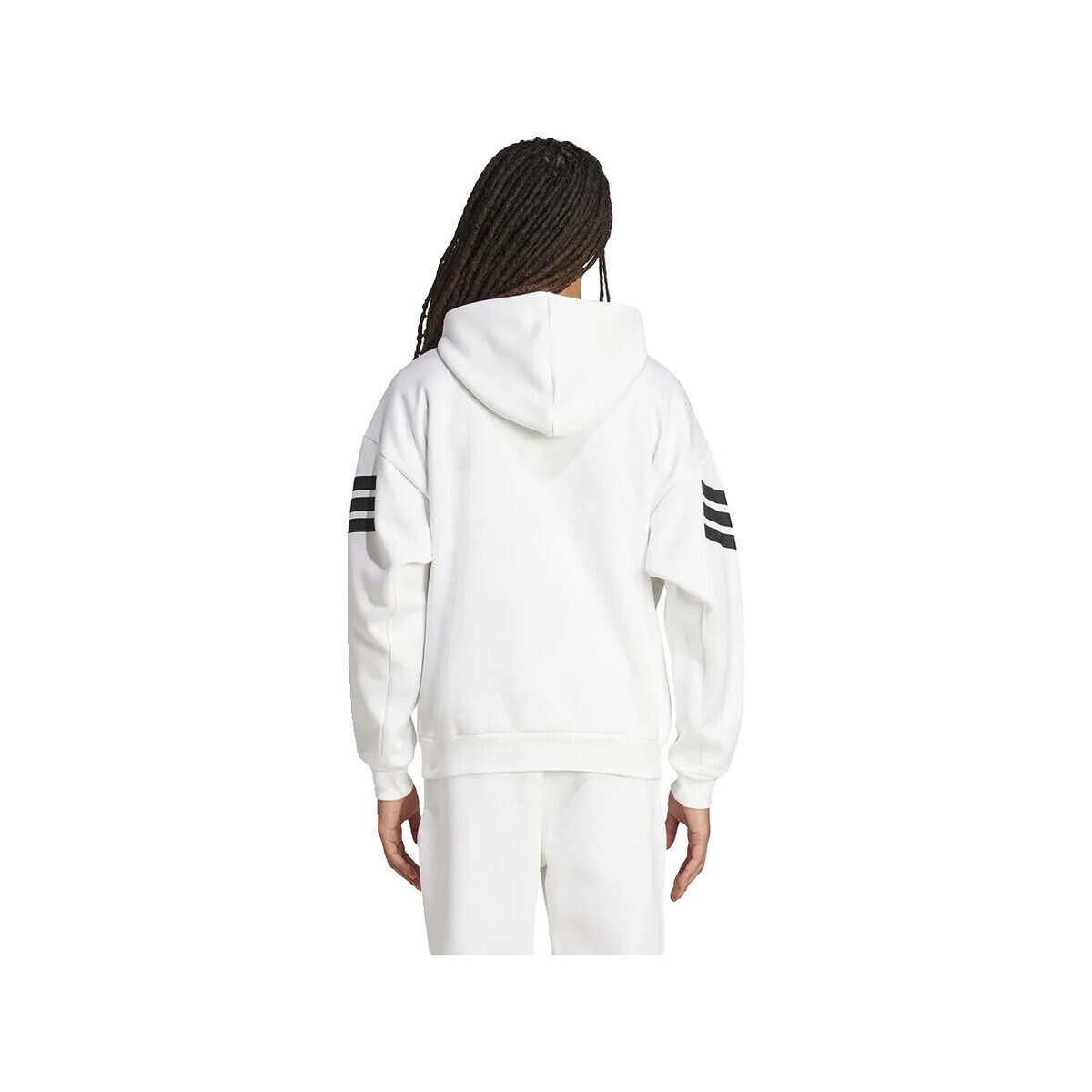 adidas  Sweat à capuche  Future Icons 3 Stripes blanc  Bílá