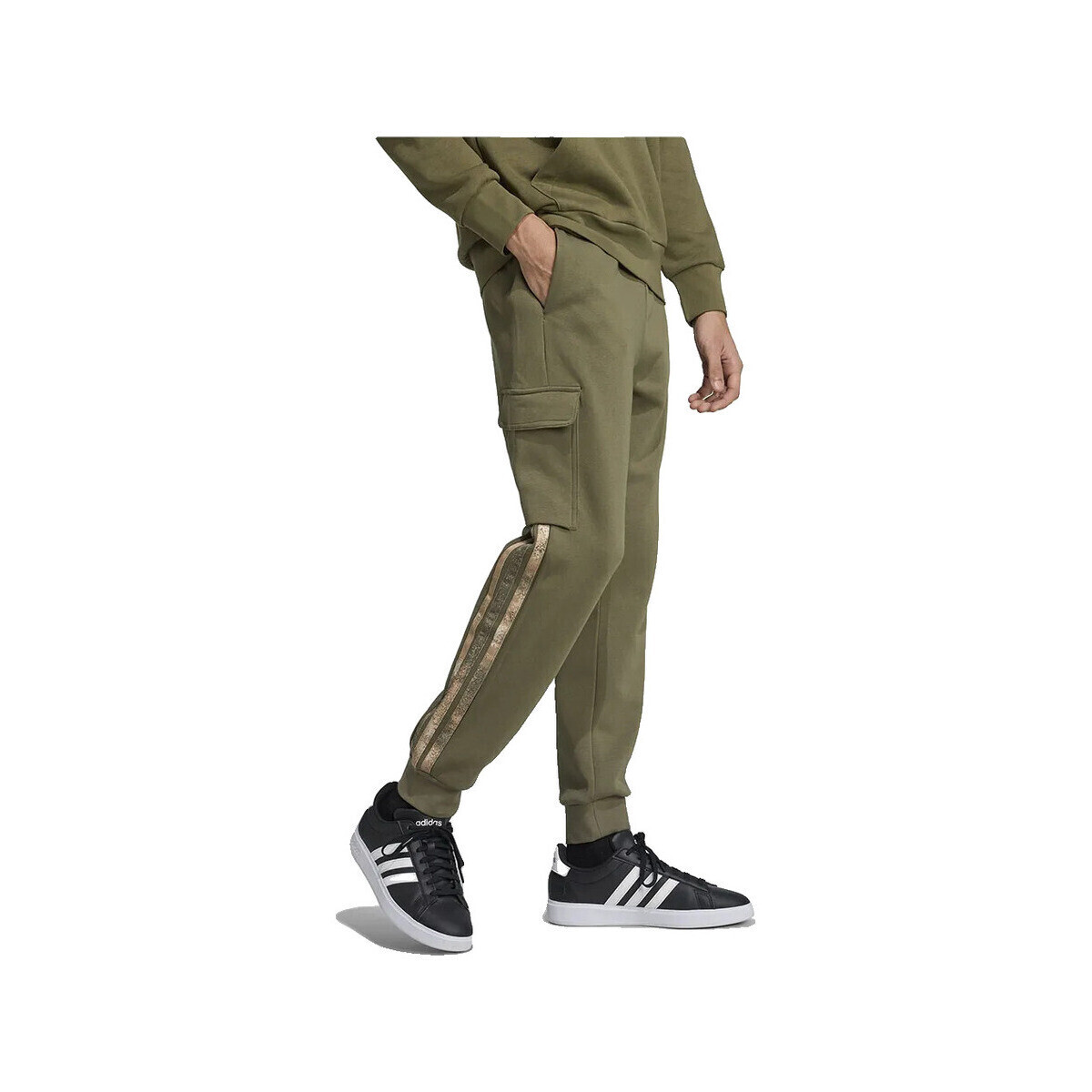 adidas  Pantalon  Aop Colourblock vert  Zelená
