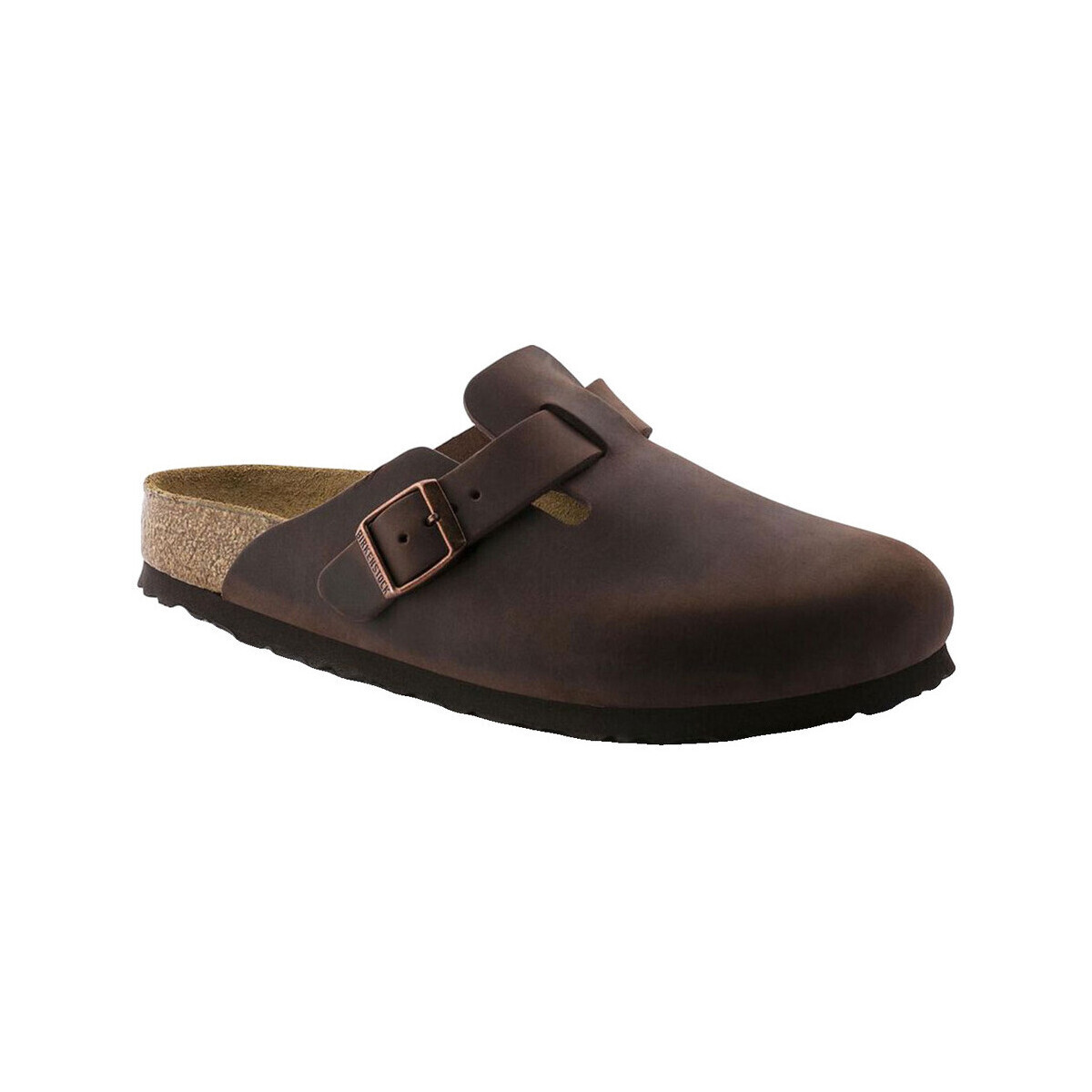 BIRKENSTOCK  Chaussures de running  Boston cuir  Hnědá