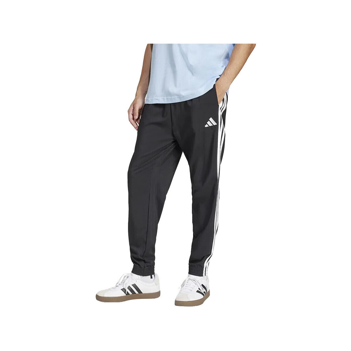 adidas  Pantalons de survêtement  essentials 3 stripes noir  Černá