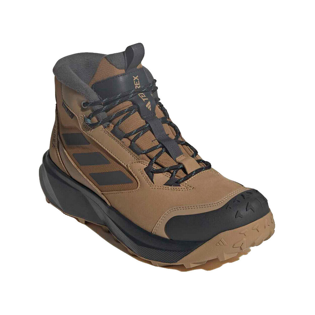 adidas  Bottines  terrex winter leather mid imperméables  Hnědá